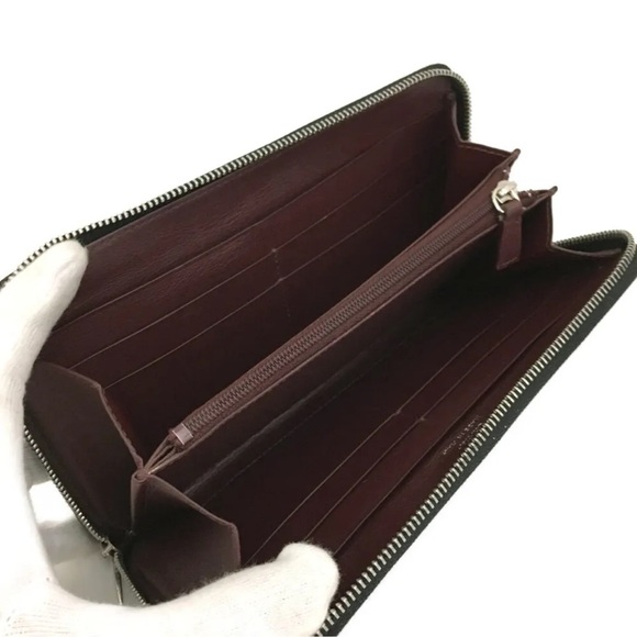 Authentic Must De Cartier Leather Zip Around Long Wallet GUC - Picture 5 of 7